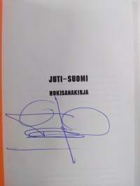 Juti - suomi : hokisanakirja (signeerattu)