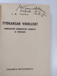 Työkansan viholliset : suomalaisten kommunistien toimintaa ja kohtaloita (tekijän omiste)