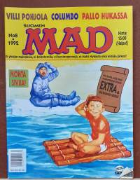 Suomen Mad 8/1992. Villi Pohjola, Columbo, Pallo hukassa. (Sarjakuvalehti)
