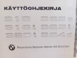 Käyttöohjekirja BMV 316, 318i, 3201, 325e, 325i, 324d