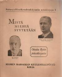 Sotasyyllisyysoikeudenkäynnin asiakirjoja 1-3