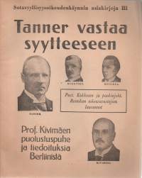 Sotasyyllisyysoikeudenkäynnin asiakirjoja 1-3