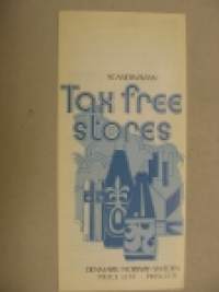 Scandinavian  Tax Free Shops Denmark Norway Sweden 1970 -price list 