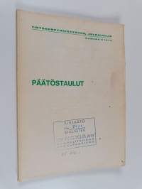 Päätöstaulut