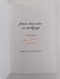 Jotain kaunista on särkynyt (signeerattu)