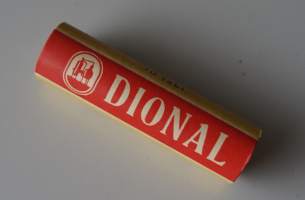 Dional  tyhjä käyttämätön lääkepakkaus  pahvia   60x15  mm