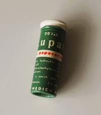 Lupatro  tyhjä käyttämätön lääkepakkaus  pahvia  40x15  mm
