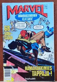 Marvel - Hämähäkkimiehen klassikot 7/1989. Hämähäkkimies tappaja.  (Sarjakuvalehti)