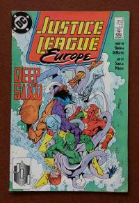 Justice League No. 2  5/1989.  (Sarjakuvalehti, sopiva keräilykappaleeksi)