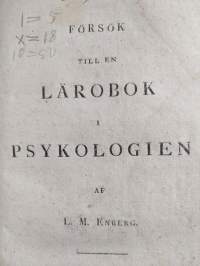 Försök till en lärobok i psykologien