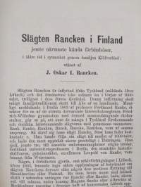 Slägten Rancken i Finland : jemte närmaste kända förbindelser, i äldre tid i synnerhet genom familjen Klöfverblad