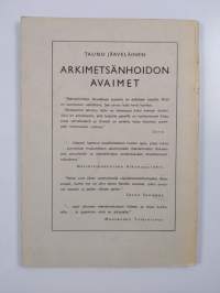 Arkimetsänhoidon avaimet