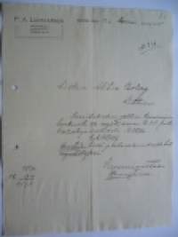 P.A. Luostarinen Mikkeli 12.11.1915 -asiakirja
