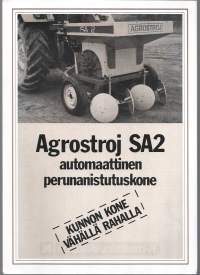 Agrostroj SA2 automaattinen perunanistutuskone  - esite 1981