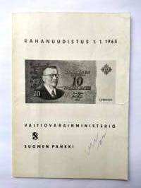 Rahanuudistus 1.1.1963