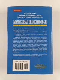 Managerial breaktrough : the classic book on improving management performance