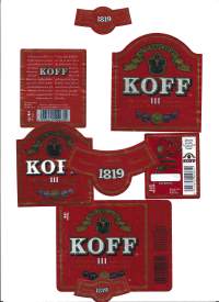 Koff III -   olutetiketti 3  eril