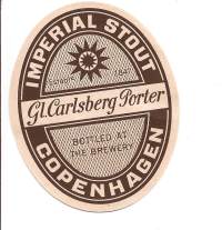 Imerial Stout Gl Carlsberg Porter  olutetiketti