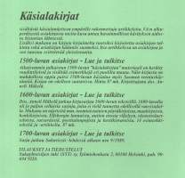 1600-luvun asiakirjat - lue ja tulkitse. Sukututkijalle