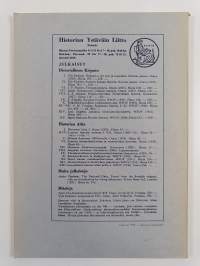 Historiallinen aikakauskirja vuosikerta 1959 (1-4)