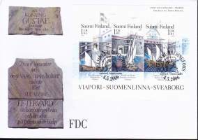 Suomi FDC (ensipäiväkuori) Viapori - Suomenlinna, V67.  (4.5.2006). LAPE 1787-1789.