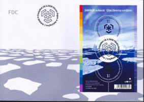 Suomi FDC (ensipäiväkuori) Jäätiköt sulavat, BL57. (18.3.2009). LAPE 1945-1946.