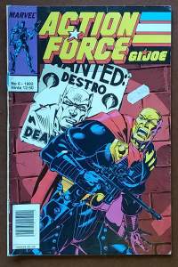 Action Force - G.I. Joe 6/1992.  Wanted: Destro. (Sarjakuvat)