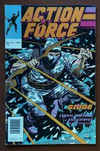 Action Force - G.I. Joe 12/1991.  Storm Shadow ja Snake-Eyes taas vauhdissa. (Sarjakuvat)
