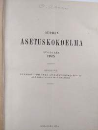 Suomen asetuskokoelma vuodelta 1945