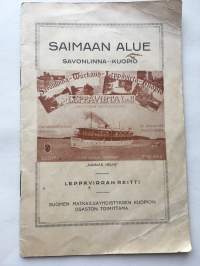 Saimaan alue Savonlinna-Kuopio - Leppävirran reitti