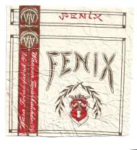 Fenix   - tupakkaetiketti  valmistettu 1912