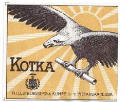 Kotka -  tupakkaetiketti