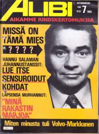 Alibi 1981 N:o 4.Salaman Juhannustanssien sensuroidut kohdat; Volvo Markkasen syntyhistoria; Lapsensa murhannut tunnustaa;