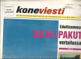 Koneviesti  1995  nr5 / Dieselelpakut vertailussa, Turnr Nordic 5008, pellavaeriste