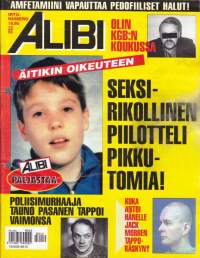 Alibi 1996 N:o 10.  Amfetamiini vapauttaa pedofiiliset halut; Tauno Pasanen tappoi vaimonsa; Seksirikollinen piilotteli pikku-Tomia; KGB:n koukussa