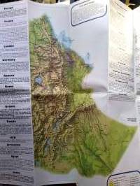 Ethiopia Around The World - route map compiled by Ethiopian Airlines for your inflight pleasure