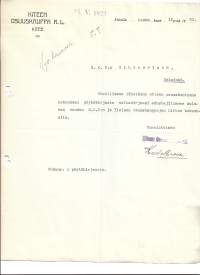 Kiteen  Osuuskauppa rl Kitee1921 - firmalomake