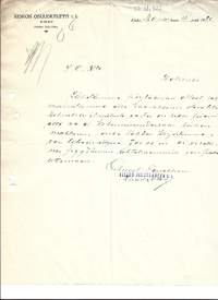 Kiskon  Osuuskauppa rl Kisko 1921 - firmalomake
