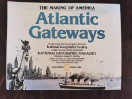 Atlantic Gateways (historiallisia karttoja, National Geographic March 1983)
