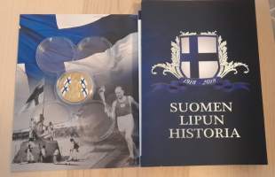 Suomen lippu satavuotta Muistomitali kotelossa + vihko