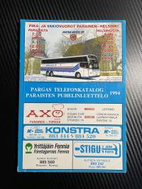 Pargas telefonkatalog / Paraisten puhelinluettelo 1994