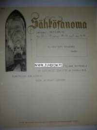 Yliarkkitehti Stenfors Seinäjoki 26.10.1936 -sähkösanoma