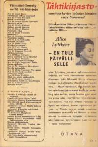 En tule päivälliselle, 1960. Joka kodin tähtikirjasto 68.