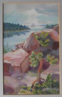 Urpo Maasio , postikortin originaali n 24x30 cm sig U Manelius ulkomitat kehystetty / Litografi, piirtäjä ja taiteilija 1901. Hän on opiskellut Ateneumissa ja