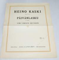 Heino Kaski Päivänlasku