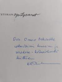 Estetiikan syntysanat : suomalaisen estetiikan avainkirjoituksia valistusajalta 1970-luvun alkuun (signeerattu)