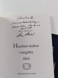 Huulien taakse vangittu ääni : mediakriittisiä runoja (signeerattu, tekijän omiste)