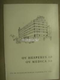 Oy Hesperus Ab, Oy Media Ab -vuosikertomus 1963(Kansikuvitus Henrik Tikkanen)