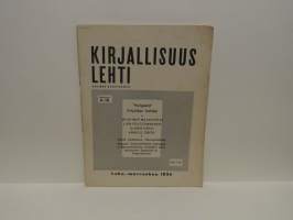 Kirjallisuuslehti N:o 9-10 / 1934