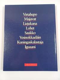 Joet : virtahepo, majavat, liejukana, lohet, saukko, vesinokkaeläin, kuningaskalastaja, iguaani